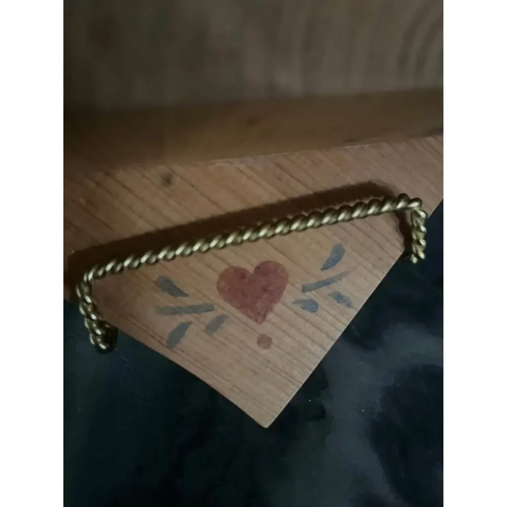 Vintage 80s 90s Heart-Shaped Wooden Wall Shelf Country Cottage Butter Mom Decor